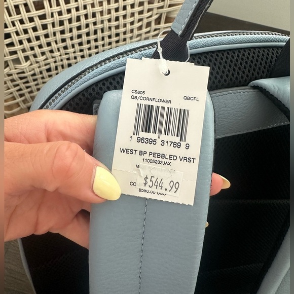 NWT Coach West Leather Backpack With Varsity - Picture 5 of 12